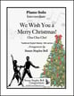 We Wish You a Merry Christmas piano sheet music cover